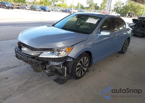 2017 Honda Accord Hybrid Ex-L from USA, damaged, VIN JHMCR6F52HC011891